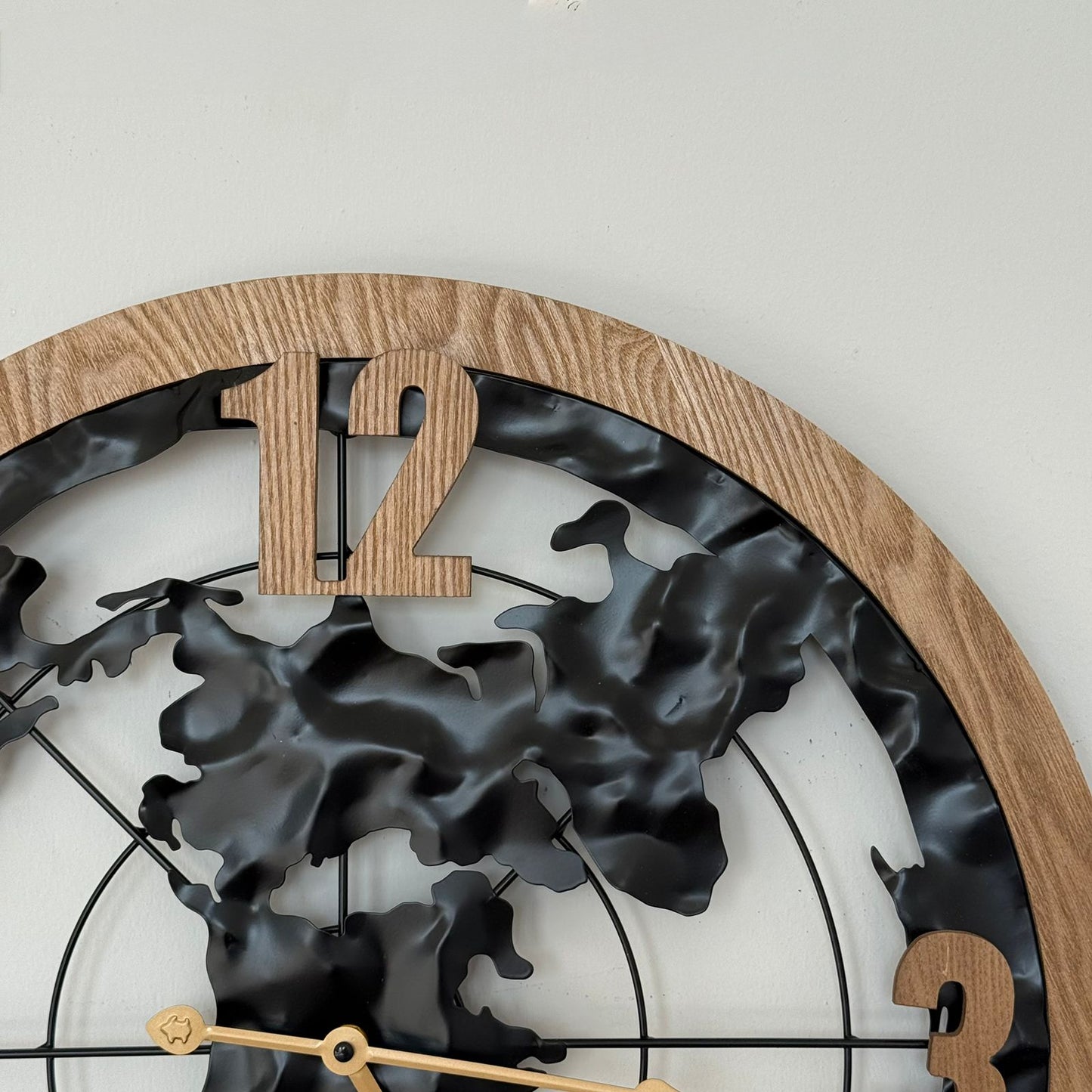 World Map Wall Clock