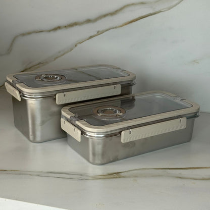 دەفری خواردن هەڵگرتن بە قاپی قفڵ‌دار