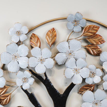 Wall Decorative Tree With White Blossoms