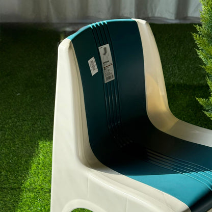 Modern Low Striped Plastic Chair
