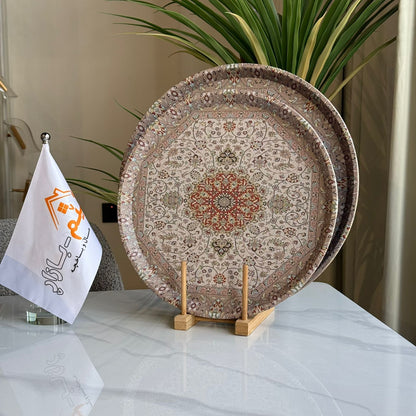 صينية تقديم دائرية بنمط ملكي
