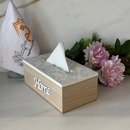 Elegant Wooden Tissue Box Cover