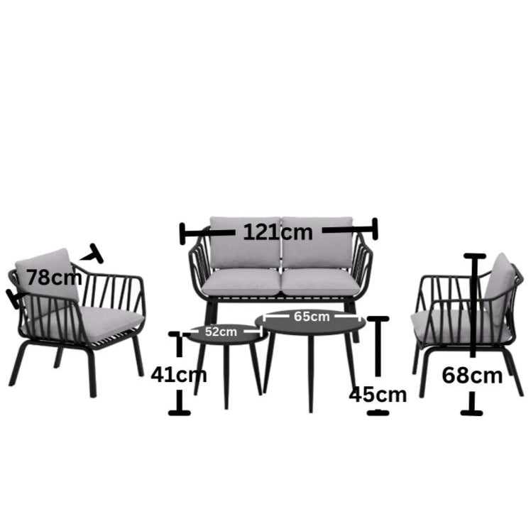 طقم كراسي خارجي بتصميم مودرين