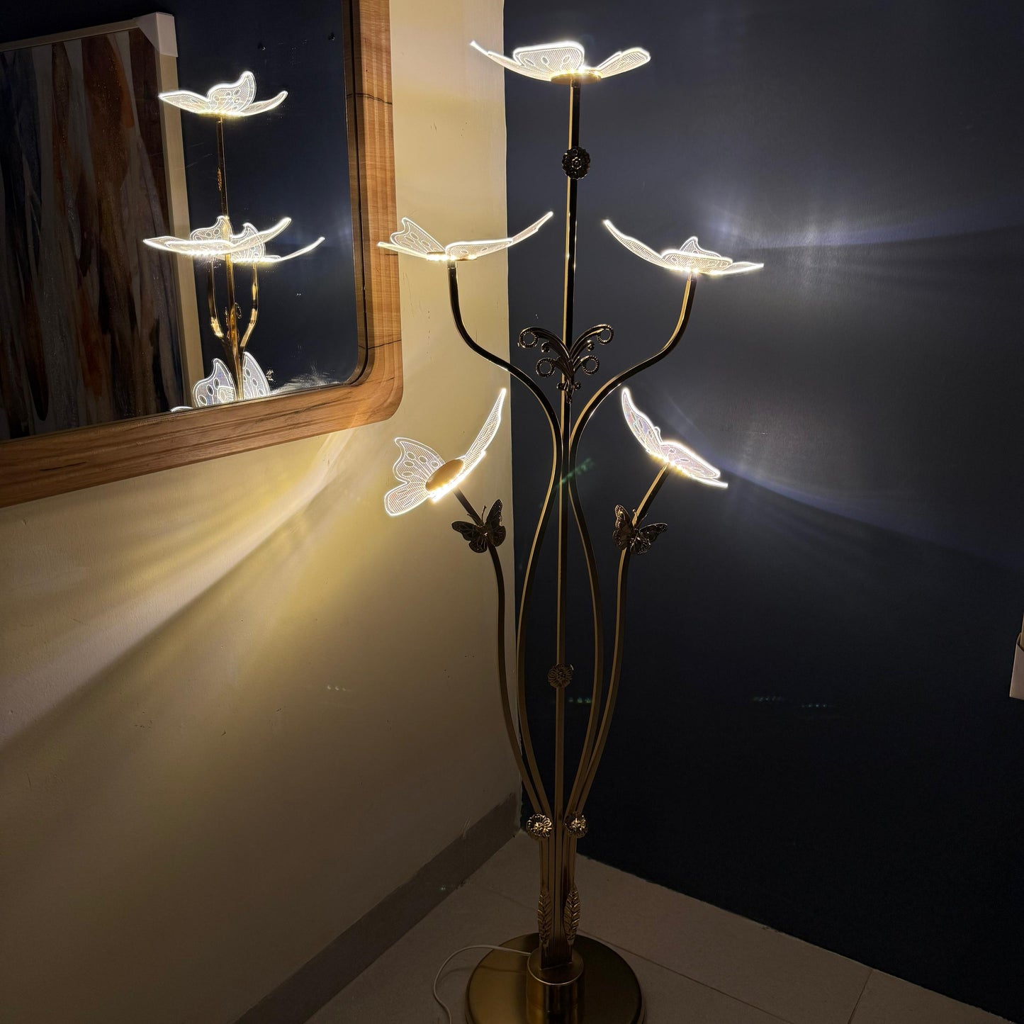 Butterfly Blossom LED Floor Lamp