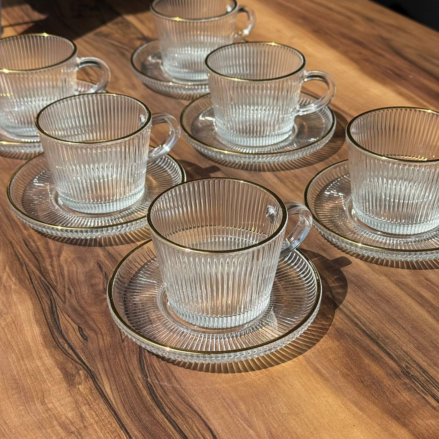 Modern Elegance Gold-Rim Teacup Collection