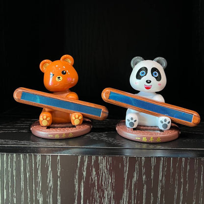 Solar Teddy Bear Number Holder