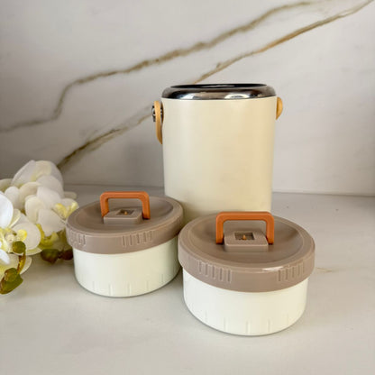 قاپەی نانی ستيل به 3 قەبارەى جياواز