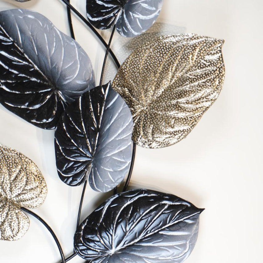 Elegant Metal Wall Decorative Leaves