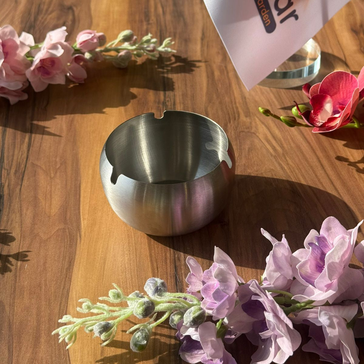 مجموعة منافض سجائر معدنية عصرية - تشكيلة ألوان ثلاثية