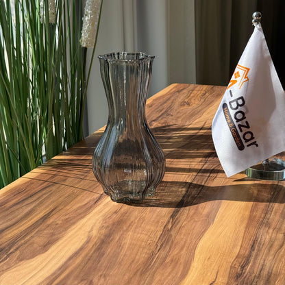 Roselle Curved Glass Vases - Black