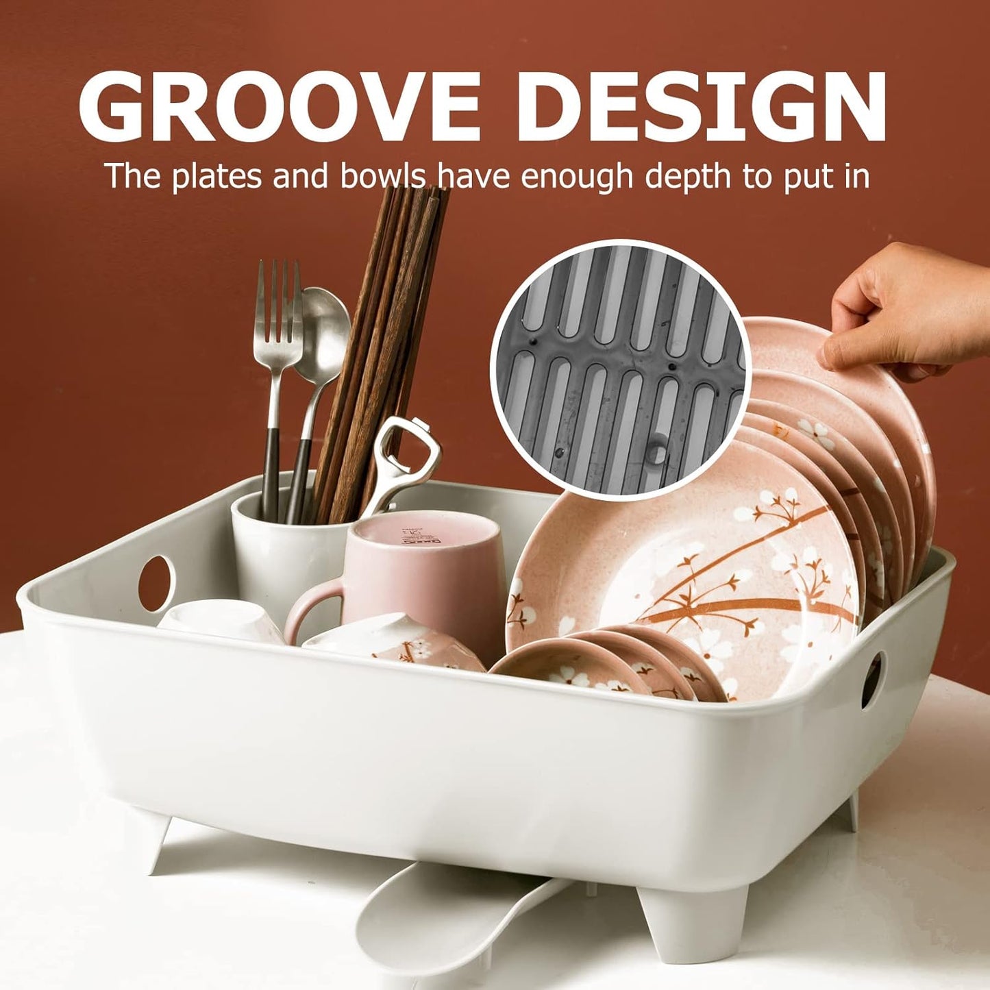 Durable Plastic Kitchen Dish Drying Rack