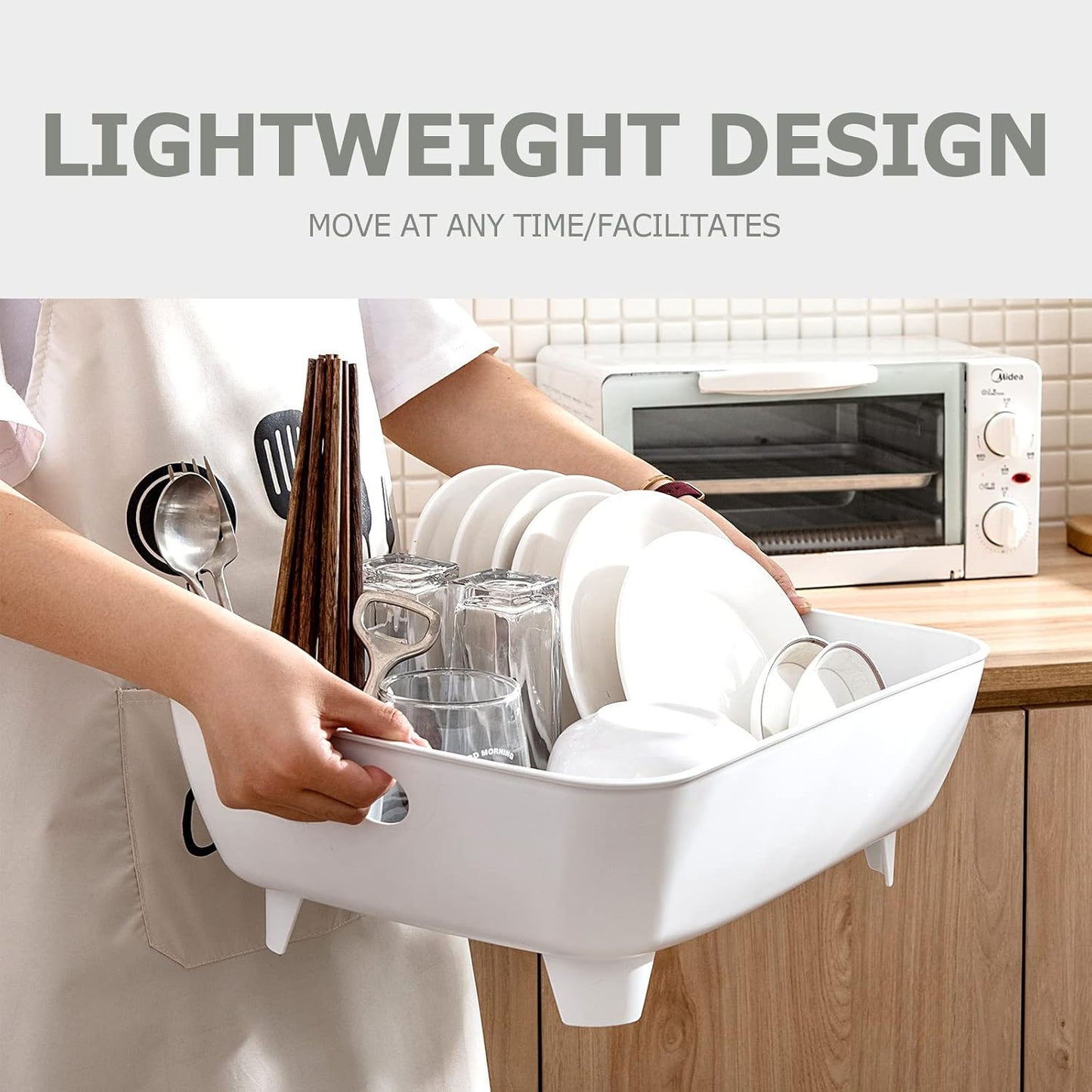 Durable Plastic Kitchen Dish Drying Rack