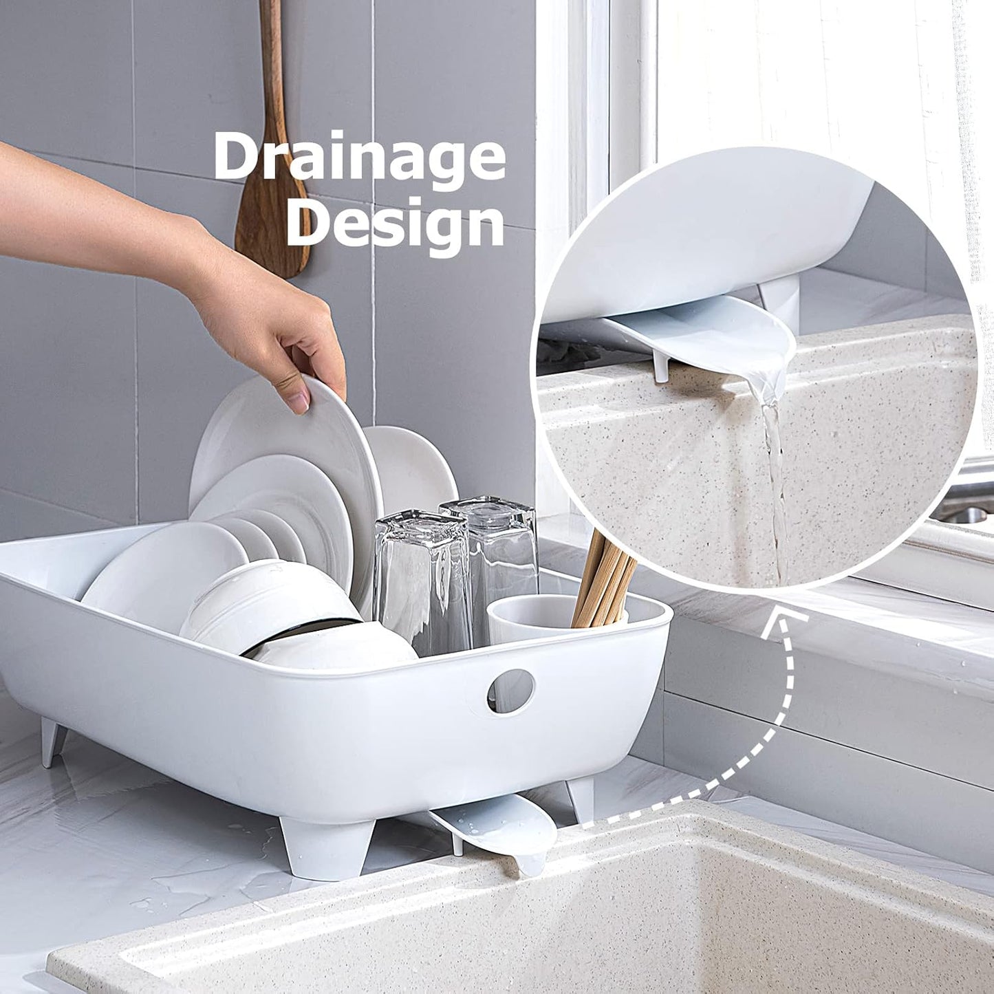 Durable Plastic Kitchen Dish Drying Rack