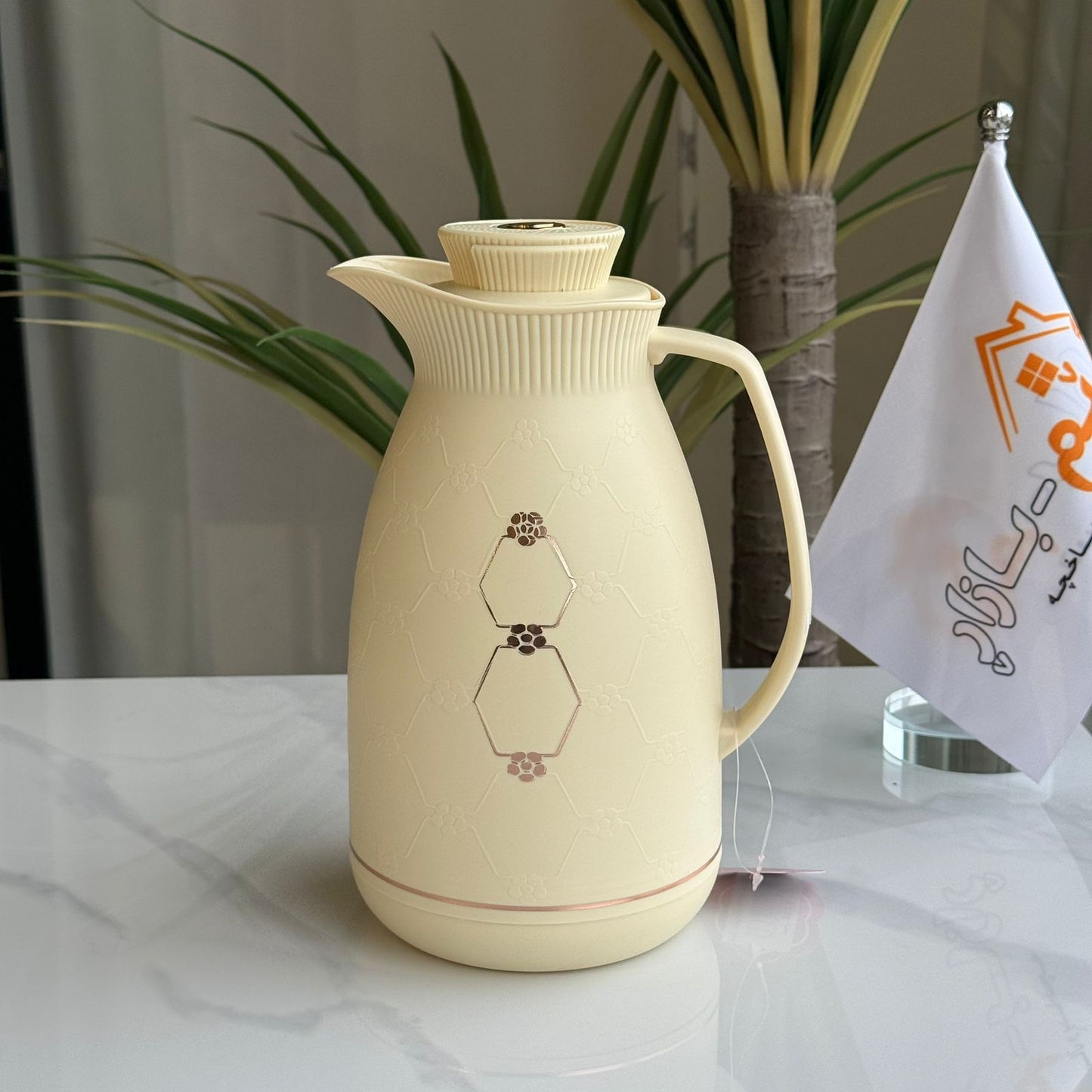 Elegant Off-White Coffee & Tea Thermos