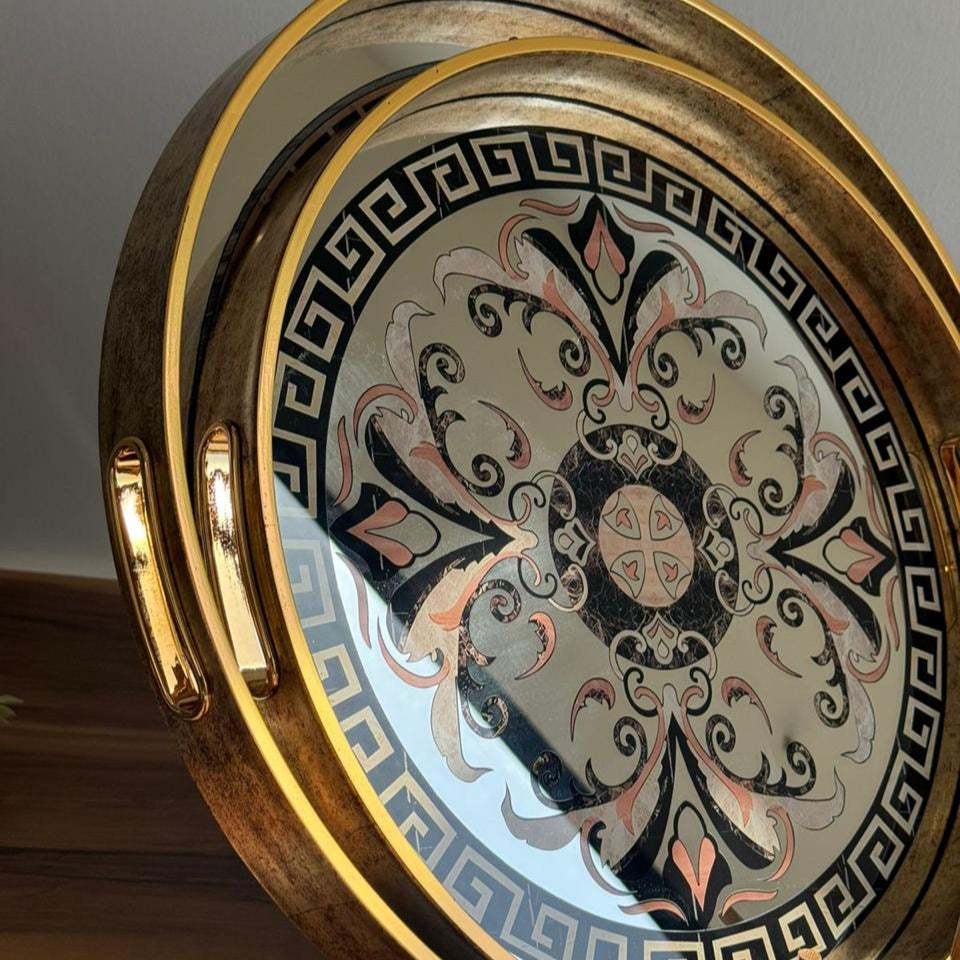Golden Ornamental Classical Tray