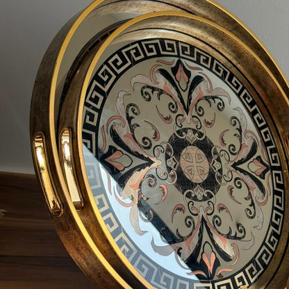 Golden Ornamental Classical Tray