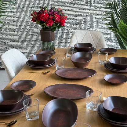 Modern Elegant Melamine Dinnerware Plate Set
