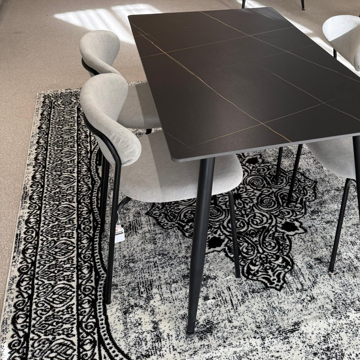 Dany Table and Luca Chairs Dining Set