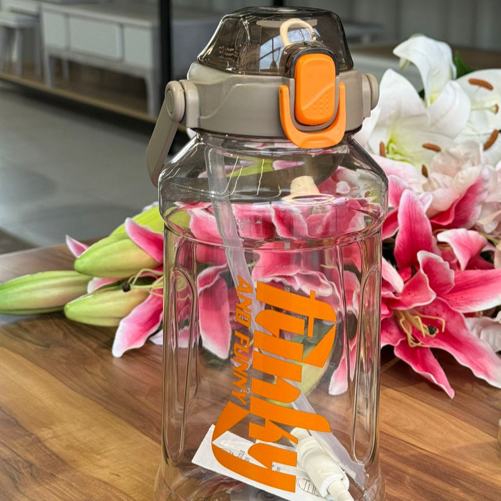 Sport Drinking Bottle With Straw