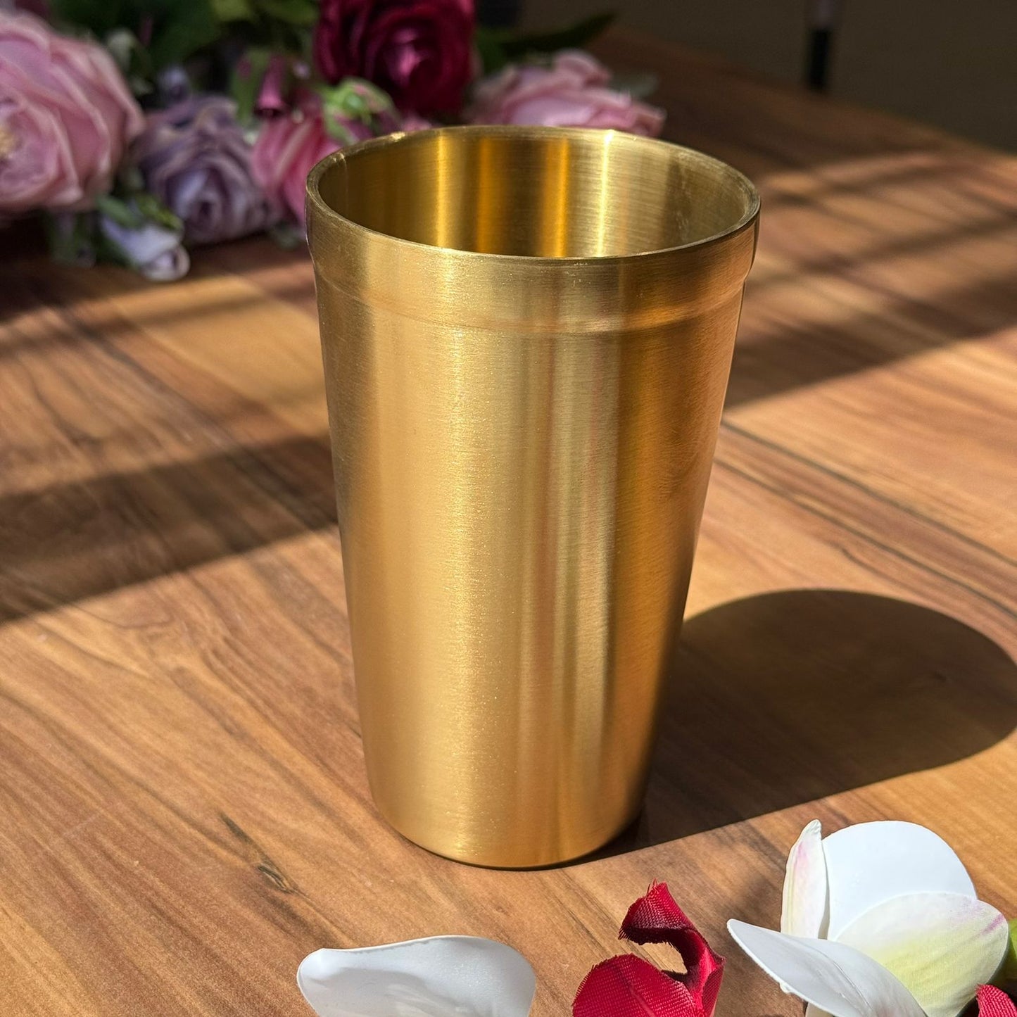 Luxe Gold Stainless Steel Drinking Glass