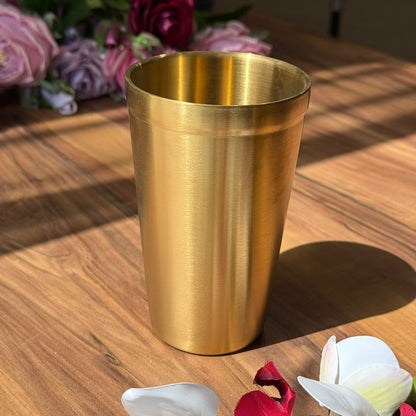 Luxe Gold Stainless Steel Drinking Glass