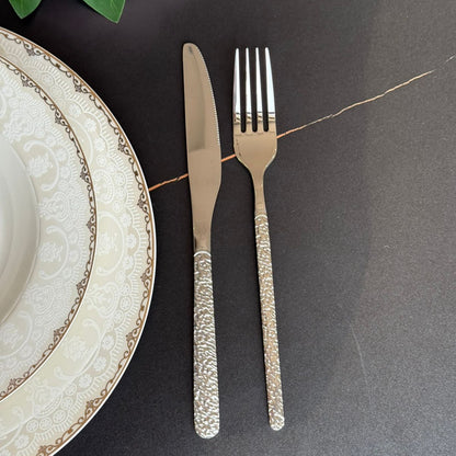 Elegance Silver Luxe Cutlery Collection