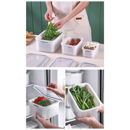 Set Of 6 Refrigerator Multi-Purpose Storage Boxes