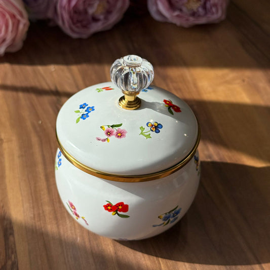 Multipurpose Enamel Storage Jar With Lid
