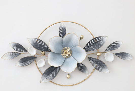 Luxury Flower With Leaves Wall Decor