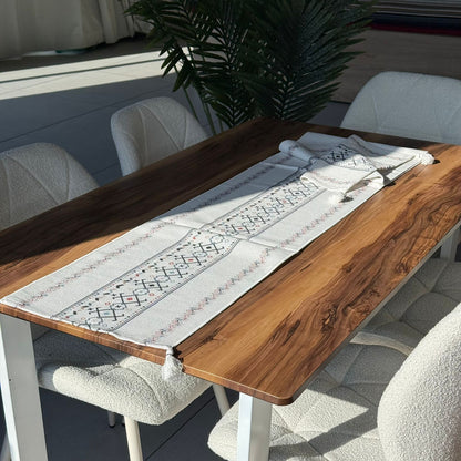 ٣٥ × ١٨٠سم ڕایەخی سەر مێزی دیکۆراتی شاهانە