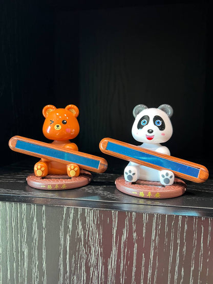 Solar Teddy Bear Number Holder