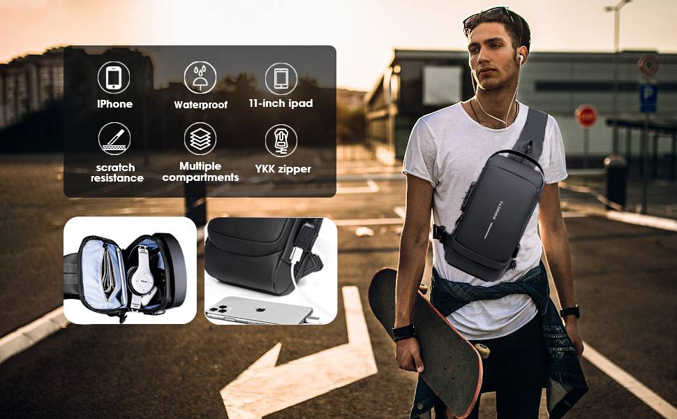 Water-Proof Men's Chest Bag