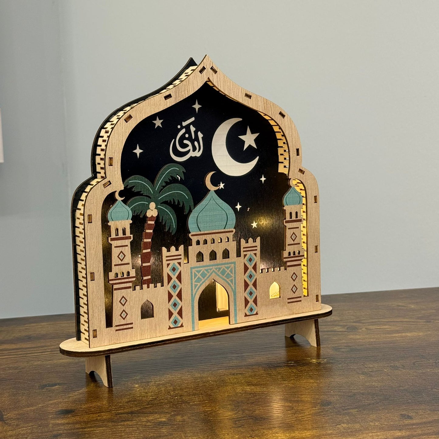 Crescent Night Mosque table Decoration