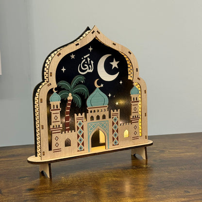 Crescent Night Mosque table Decoration