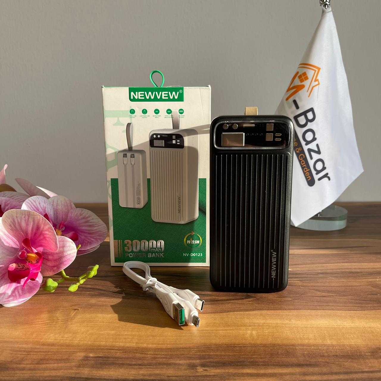 30000mAh Power Bank – Fast Charging PD 22.5W