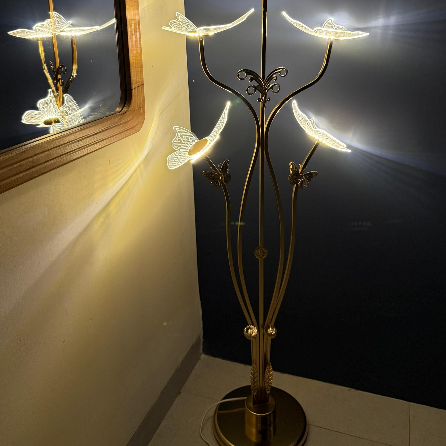 Butterfly Blossom LED Floor Lamp