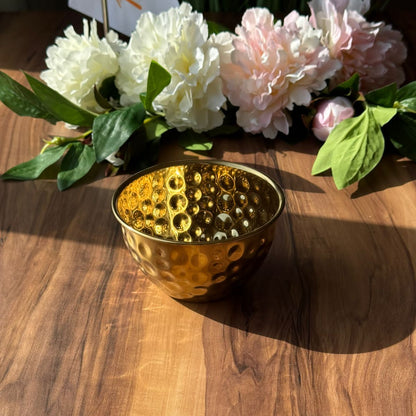 Golden Aura Hammered Bowl