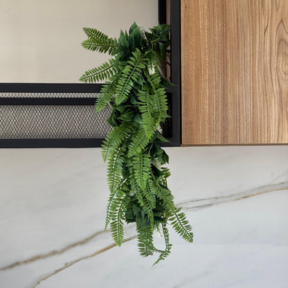 Tropical Fern Drop – Artificial Hanging Plant