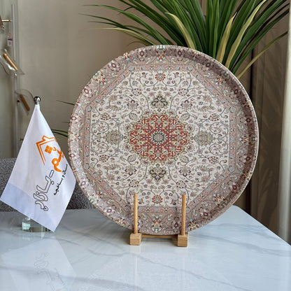 صينية تقديم دائرية بنمط ملكي