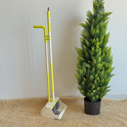 Rotating Broom & Long-Handle Dustpan Set