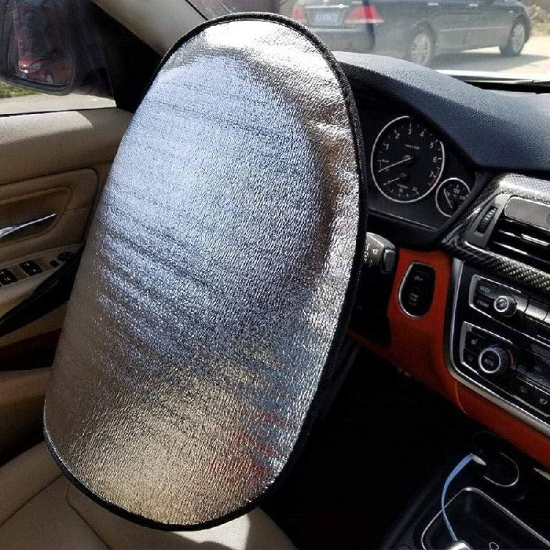 Aluminum Car Steering Wheel Sun Visor