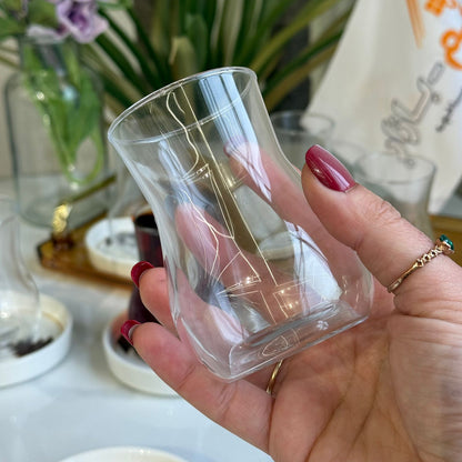 Decorative Saucers & Tea Glass Set