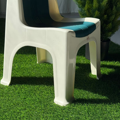 Modern Low Striped Plastic Chair