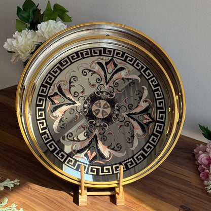 Golden Ornamental Classical Tray