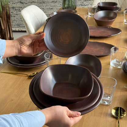 Modern Elegant Melamine Dinnerware Plate Set