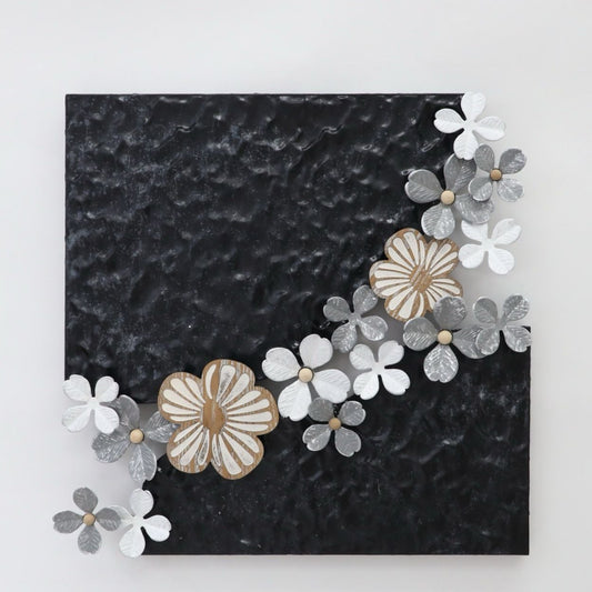 Metal Wall Decorative With Small Flowers