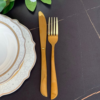 Golden Luxe Elegant Cutlery Collection