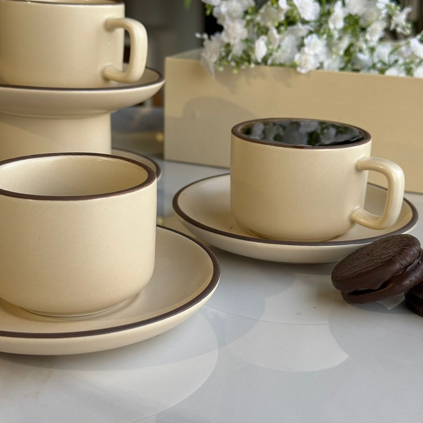 Elegant Luxury Coffee Cup & Saucer Set