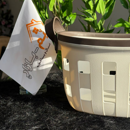 سلال تخزين متينة متعددة الأغراض بمقابض