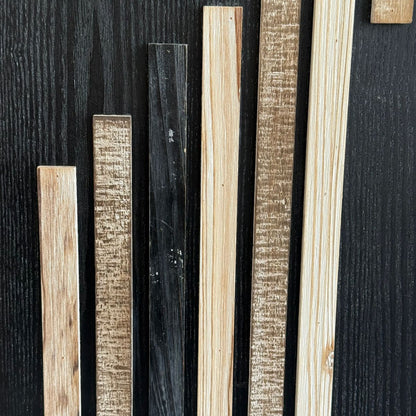 Black & Wooden Wall Art Decor